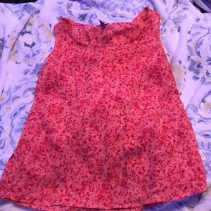 Orange, Red, Black tang top